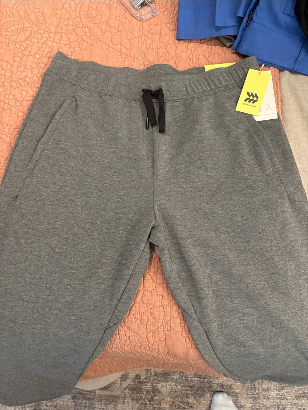 all in motion Gray Men’s Pull-On Joggers with Black Drawstring